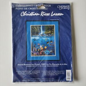 Candmar Designs Eternal Rainbow Sea Picture Counted Cross Stitch Kit #51057 Fish